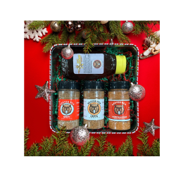 Christmas Gift Set 2 – Hot Honey & 3 Blends/Seasonings