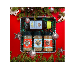 Christmas Gift Set 2 – Hot Honey & 3 Blends/Seasonings