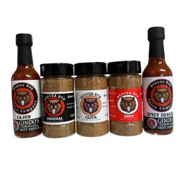 Flavor Lovers Set 3 – 2 Hot Sauces / 3 Seasonings